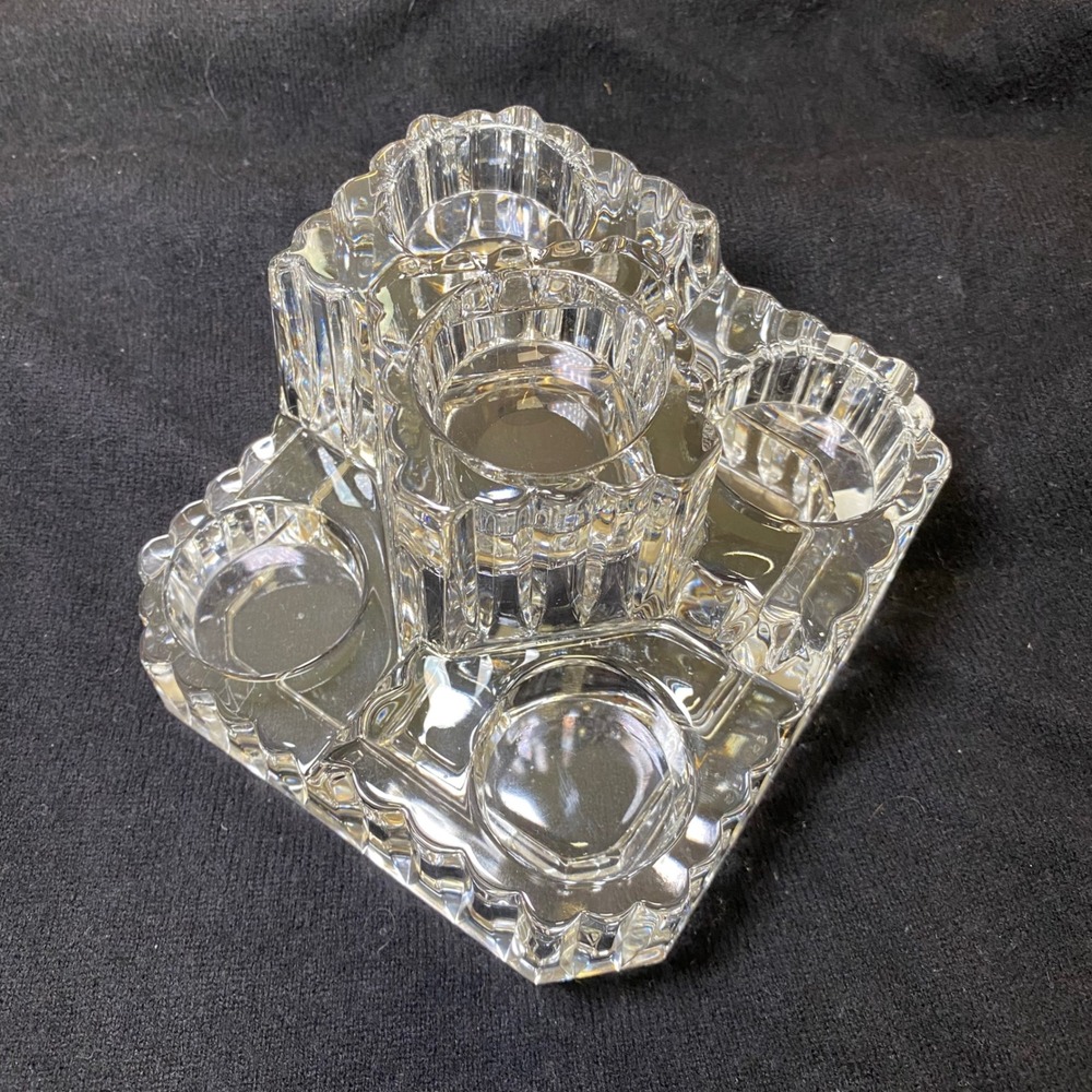 PartyLite Crystal Castle 5 Tier Tealight Candle Holder Germany P7170